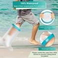 thumbnail image 3 of Couverture de Douche Imperméable en Fonte Protection Pied Bras Main Genou Blessure Bandage Protection Baignoire Long Bras, 3 of 9