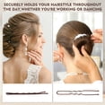 thumbnail image 4 of GIRACOA 333 Pcs Dance Hair Accessories Kit, Dance Stuff with 100 U-shaped Pins, 100 Bobby Pins, 120 Elastic Rubber Bands, 10 Invisible Hair Nets, 3 Hair Combs, for Dance Fix Wigs Hair and Bun, 4 of 7