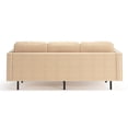 thumbnail image 3 of Pemberly Row Velvet Mid-Century Contemporary Velvet Sofa in Sand, 3 of 6