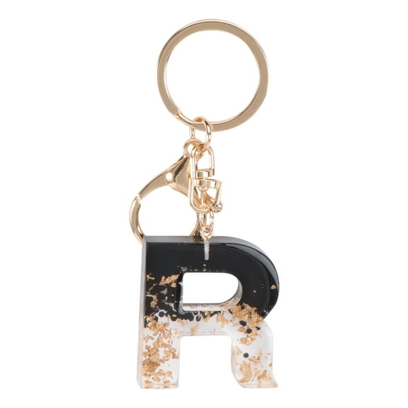 FONWILYO Alphabet Pendant Keychain Metal Handbag Decoration Travel 1 Pc 3.9X1.6X0.4In
