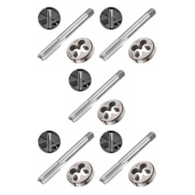 Wweixi 2x Rustproof Thread Anti-corrosion And Impact-resistant For Long-term High Accuracy And Die m10 5Set