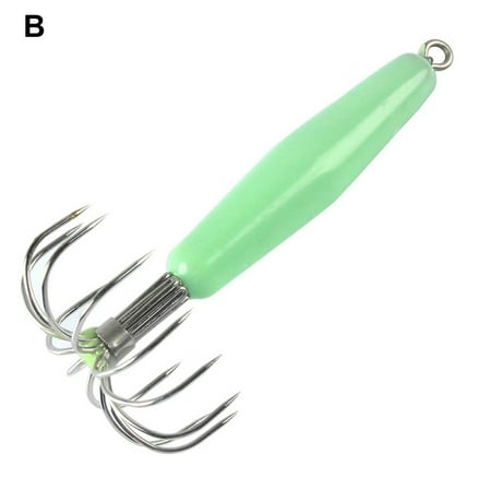 NIBOLOG Metal Squid Jig Strong Good Toughness 12 Claws Squid Hook for Fishing