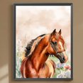 thumbnail image 1 of Cuadros Decorativos 5D bricolaje taladro redondo completo diamante pintura caballo Kit decoración del hogar artesanía (QQ586) Wdftyju embutido en tela, 1 of 9