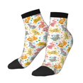 thumbnail image 3 of Salouo Boho Bunny Pattern Unisex Middle Tube Socks,Middle-Finger Knee High Socks Over The Calf Tube Stocking Crew Stockings for Women and Men Tube Socks, 3 of 8