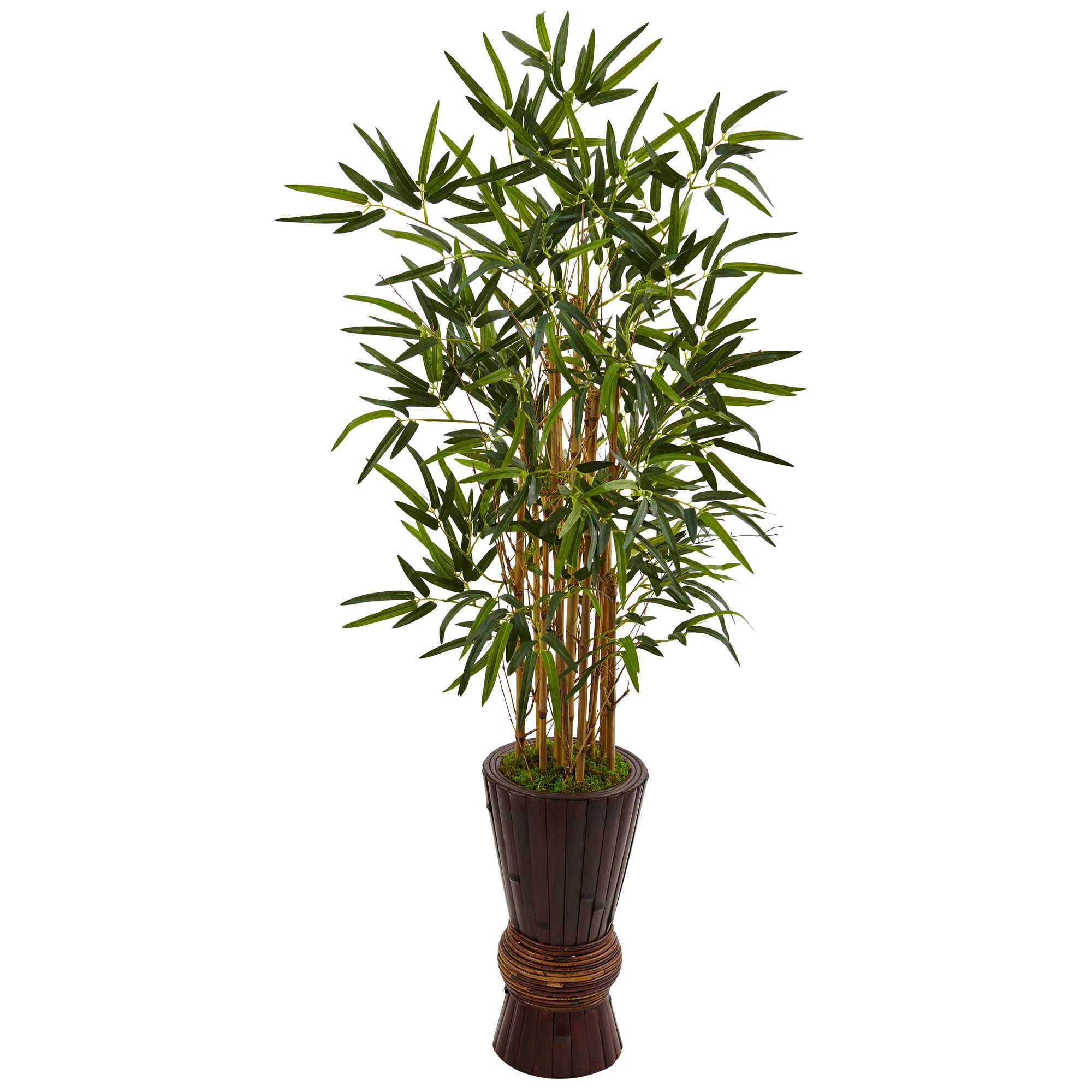 Nearly Natural 4.5 ft. Bamboo Artificial Tree in Bamboo