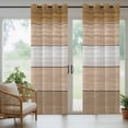 thumbnail image 5 of Outdoor Curtains for Patio Waterproof, Brown Wood Grain Outdoor Privacy Panels Grommet, Country Retro Wooden Plank Farmhouse Blackout Outside Curtains for Porch/Cabana 54"x84", 2 Panels, 5 of 8
