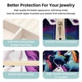 thumbnail image 3 of Rainbow Unicorn Travel Portable Square Jewelry Organizer: Necklace Holder, Bracelet Holder, and More for Stylish Girls and Women, 3 of 6