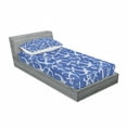 thumbnail image 3 of Anchor Bedding Set with Sheet & Covers, Sea Anchor with Weird Modern Lines Marine Life Equipments Sailing Hope Image, Printed Bedroom Decor 2 Shams, 4 Sizes, Azure Blue White, by Ambesonne, 3 of 3