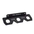 thumbnail image 1 of Battery Holder, Wrought Iron 18V Battery Storage, 18V Battery Holder , Mount Wall Rack with 3 Slot.pa, 1 of 5