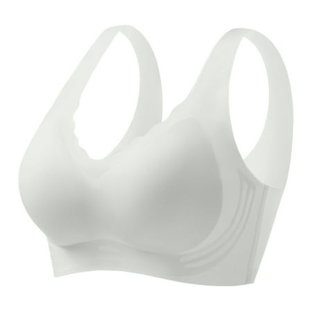 Women s Ice Silk Seamless Woman Sports Bra Cold Feeling Thin Soft Bra s Support Breathable Comfortable Bra Big Bras Fixed Cup Underwear
