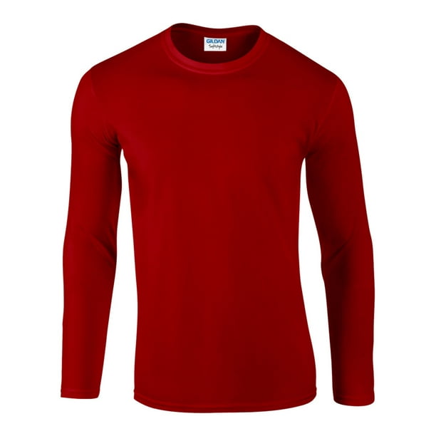 Gildan Mens Soft Style Long Sleeve T-Shirt 