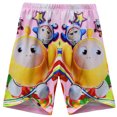 thumbnail image 4 of Egg Boy Party Boys and Girls Pajama Set Movie TV Game Cartoon Round Neck Short sleeved T-shirt Shorts Home Clothing Casual Clothing Set, Suitable for Children Aged 4-10, 4 of 5