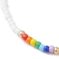 thumbnail image 3 of 20pcs Glass Seed Beaded Stretch Bracelets Colorful Inner Diameter: 2-1/4 inch(5.8cm), 3 of 4