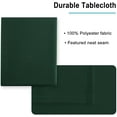 thumbnail image 5 of Hiasan Christmas Rectangle Tablecloth - Waterproof and Spillproof Washable Fabric Table Cloth for Dining Room Kitchen and Outdoor Use, 60 x 84 Inch, Hunter Green, 5 of 7