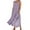 Purple, variant on Feancey Linen Dress for Women Summer Sleeveless Loose Fit Maxi Dresses Dressy Casual Floral Printed Beach Sundress Flowy Vacation Tank Dresses with Pockets Black 3XL