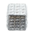 thumbnail image 2 of European Style Crystal Storage Box Crystal Jewelry Trinket Box Square Earrings Rings Organizer for Gift Giving Home Decoration Silver, 2 of 22
