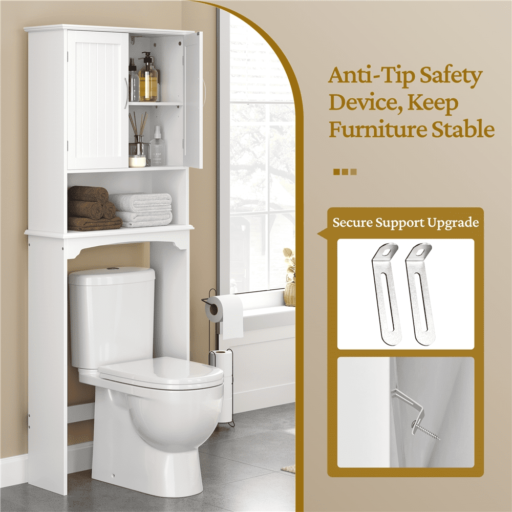 Renwick Bathroom Cabinet with Adjustable Shelf for Bathroom White