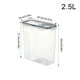 thumbnail image 2 of Ounissouiy Solución de almacenamiento de cocina tanque de grano sellado multifuncional para artículos del hogar almacenamiento transparente Organizadores de utensilios de cocina azul Grande 4L, 2 of 6