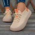 thumbnail image 2 of Women's Mesh Lace Up Platform Casual Walking Shoes Breathable Comfortable Thick Sole Sneakers Lightweight Daily Commute Outdoor Athletic Footwear, 2 of 8