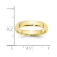 thumbnail image 2 of Auriga Fine Jewelry 10K Yellow Gold 4mm Lightweight Comfort Fit Wedding Band for Women Size 9, 2 of 5