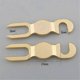 thumbnail image 2 of HiFi Audio Speaker Binding Post Bridge 5N KTV Speaker Cable Jumper U Fork Audio Terminal Connector-), 2 of 5