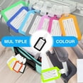 thumbnail image 5 of erfcxs 1 Pcs Luggage Tags 3.4x1.9 Inches Luggage Identifiers With Lanyard Name Tags Travel Accessories Waterproof ID Tags Multi Color Airplane Suitcase Labels, 5 of 7