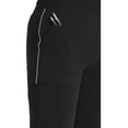 thumbnail image 3 of Cherokee Infinity Scrubs Pant For Women Mid Rise Jogger Plus Size CK080A, 3XL, Black, 3 of 8