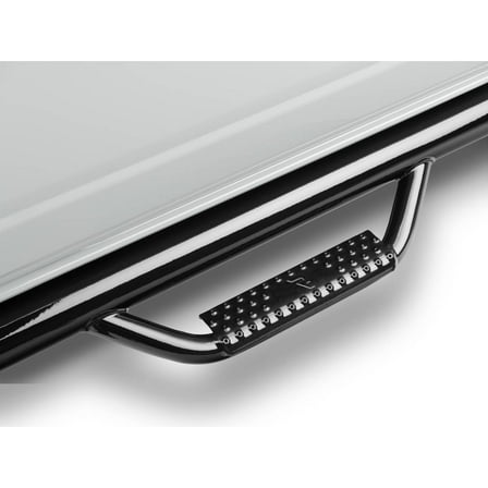 N-Fab Wheel-To-Wheel Gloss Black Cab Length Nerf Steps Fit 2021-2024 Ford Bronco 4 Door SUV, SRW Gas