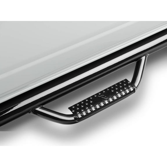 N-Fab Wheel-To-Wheel Gloss Black Cab Length Nerf Steps Fit 2021-2024 Ford Bronco 4 Door SUV, SRW Gas