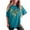 Blue, variant on Yoga Tops Women Long Length Womens Blouses And Tops Casual Short Sleeve Shirts for Women