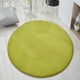 thumbnail image 2 of Injueey Alfombra redonda de felpa de 60cm, grande, antideslizante, gruesa, de forro polar Coral, para dormitorio, salón, baño, estilo Simple, alfombra Decoración del hogar Rosado Injueey HA072092-05, 2 of 6