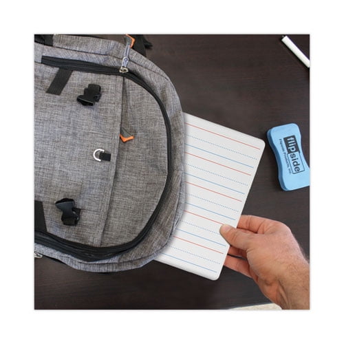 Magnetic Two-Sided Red and Blue Ruled Dry Erase Board, 12 x 9, Ruled White Front/Unruled White Back, 12/Pack Magnetic Two-Sided Red and Blue Ruled Dry Erase Board, 12 x 9, Ruled White Front/Unruled White Back, 12/Pack