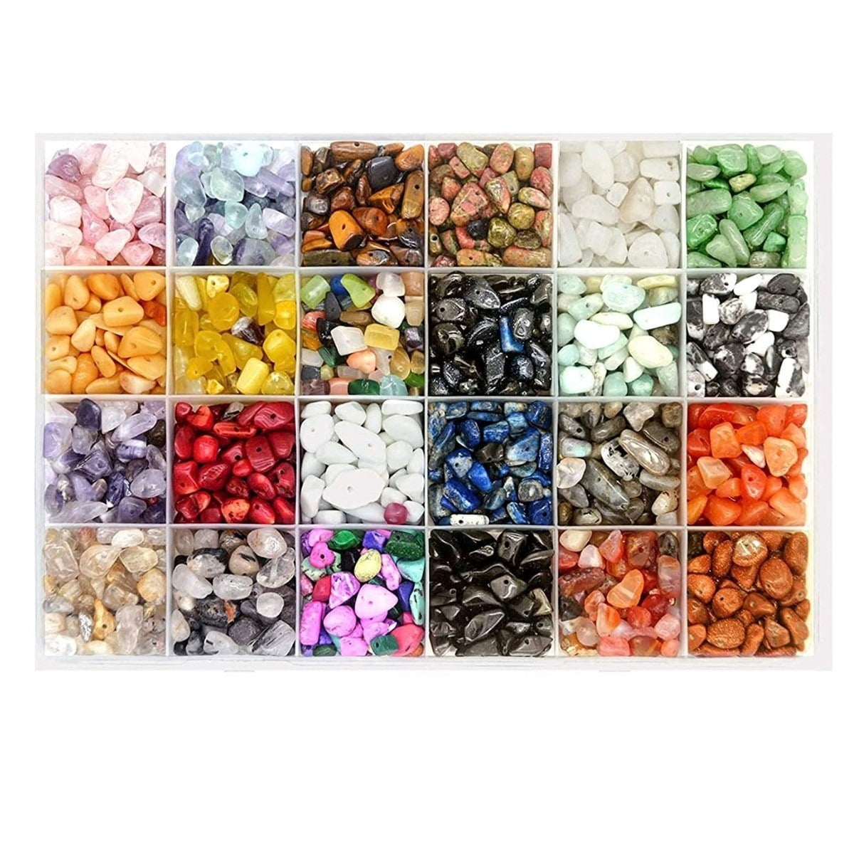 1128Pcs Natural Crushed Stone Set Irregular Natural Crushed Stone Beads for DIY Handmade Jewelry Accessories
