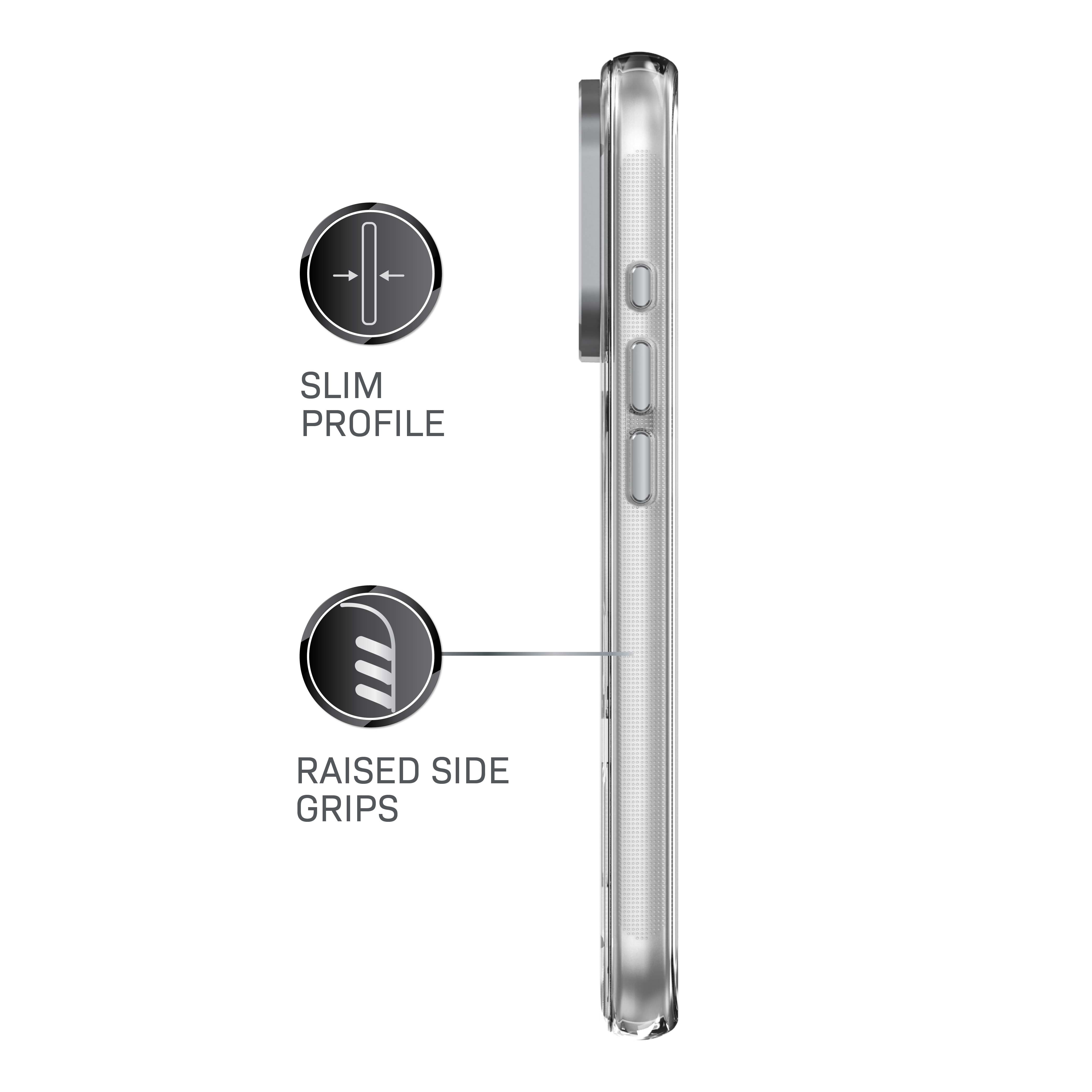 Body Glove Reflector Phone Case for iPhone 18 Pro Max / 17 Pro Max, MagSafe Compatible - Clear/Silver
