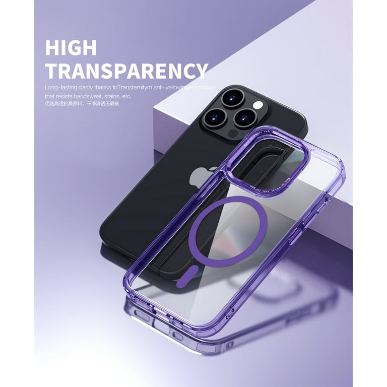 Coque IPhone 15 Pro Max Xiltlly • Compatible MagSafe • 2 Verres Trempés • Transparente