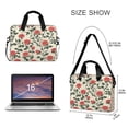 thumbnail image 3 of Laptop Bag Laptop Briefcase 15.7 x 3 x 11.8 Inches Laptop Bag Briefcases Laptop Storage Travel Laptop Bag Work Laptop Bag Pretty Red Roses1, 3 of 8