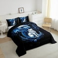 thumbnail image 3 of jejeloiu Safari Wolf Full Size Comforter Sets,Magic Animal Dragon Bedding Comforter Set,Western Fantasy Bedding Sets For Boys Kids,Lightweight Bedroom Decorative Reversible,3-Piece, 3 of 8