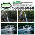 thumbnail image 4 of Filtro ND Variable de 52mm ND2-ND400 Beysfilter con Clip para Teléfono, 4 of 7