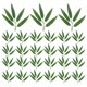 thumbnail image 1 of 100 unids de hojas de bambú artificial decoración de la decoración de la planta de bambú simulado, 1 of 7