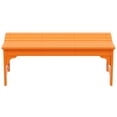 thumbnail image 3 of Costaelm Ellendale Poly Plastic Backless Adirondack Bench - Set of 1 - Orange, 3 of 6