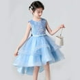 thumbnail image 7 of Flower Girls Sequins Dress Trailing Tutu Dress for 4-12Y Girl Birthday Gown, 7 of 7