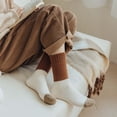 thumbnail image 2 of Yuanlong Womens Socks Winter Warm Thick Knitted Crew Socks With Heart Striped Pattern Footwear For Cold Weather Mid Socks, 2 of 4