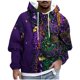thumbnail image 2 of Sudadera con capucha para hombre, estilo casual, con cuello redondo, estampado, manga larga, blusa de poliéster, 2 of 5