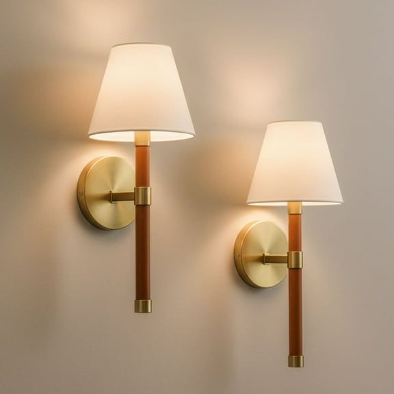 Possini Euro Design Possini Euro Aniline 17 1/2"H Soft Gold Wall Sconce Set of 2