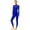 Blue, variant on TiaoBug Womens Gymnastic Leotard Sheer Mesh Full Body Long Sleeve Figure Skating Dance Bodysuit Blue S