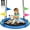 40 Inch, variant on Tree Swing, Saucer Flying Swing 24 Inch for Kids, 900lbs Weight Capacity, with Adjustable Hanging Straps, for Backyard and Outdoor Playground, Gifts for Kids, Blue