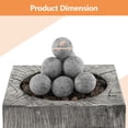 thumbnail image 3 of Gymax 15 PCS Ceramic Fiber Fire Balls 3'' Round Fire Stone Set for Indoor & Outdoor Use, 3 of 10