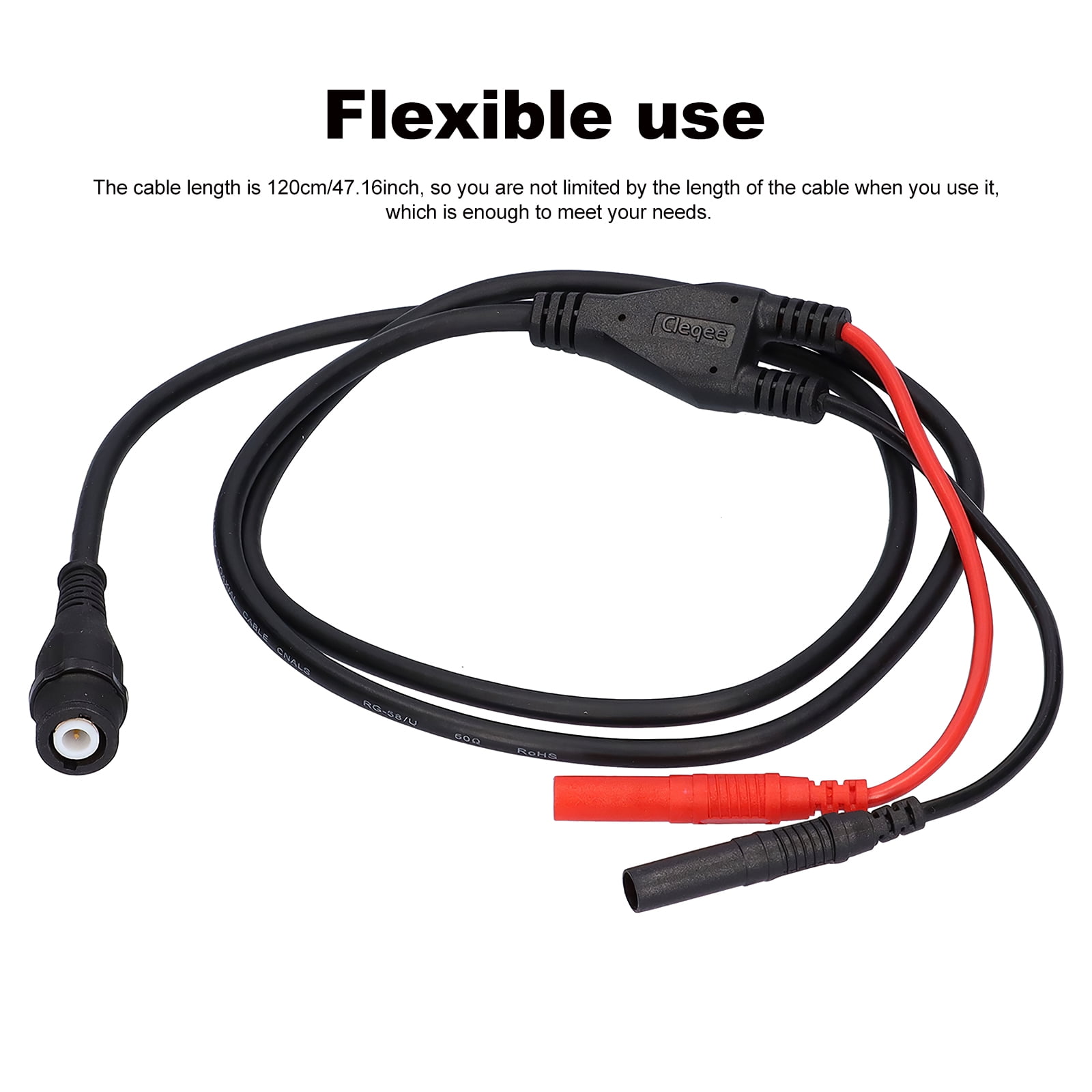 Banana Plug Cable Precision Process BNC Male Plug Cable Oscilloscope Test Lead Electronic Equipment for oscilloscope Test Banana Plug Cable Precision Process BNC Male Plug Cable Oscilloscope Test Lead Electronic Equipment for oscilloscope Test