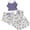 Purple, variant on Erwazi Womens 3 Piece Pajama Sets Floral Print Crew Neck Three Piece Set Sleeveless Tank Top Shorts and Long Pants Cute Casual Loungewear Sleep Set