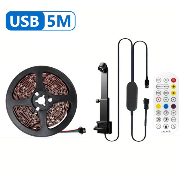 LED Strip Lights Smart TV Backlight Sync A La Pantalla Con Cámara para (5m)